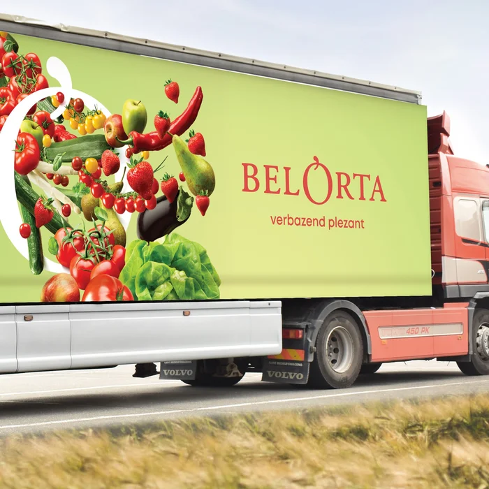 Vrachtwagen van BelOrta