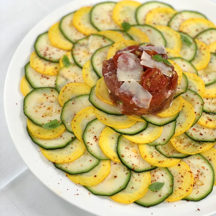 Carpaccio courgette