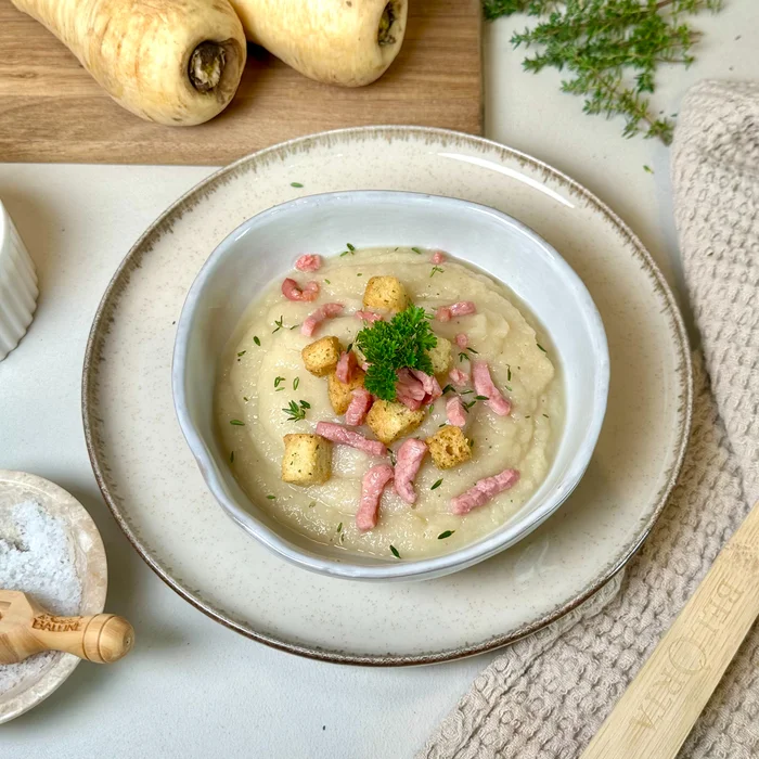 Velouté van pastinaak en schorseneren