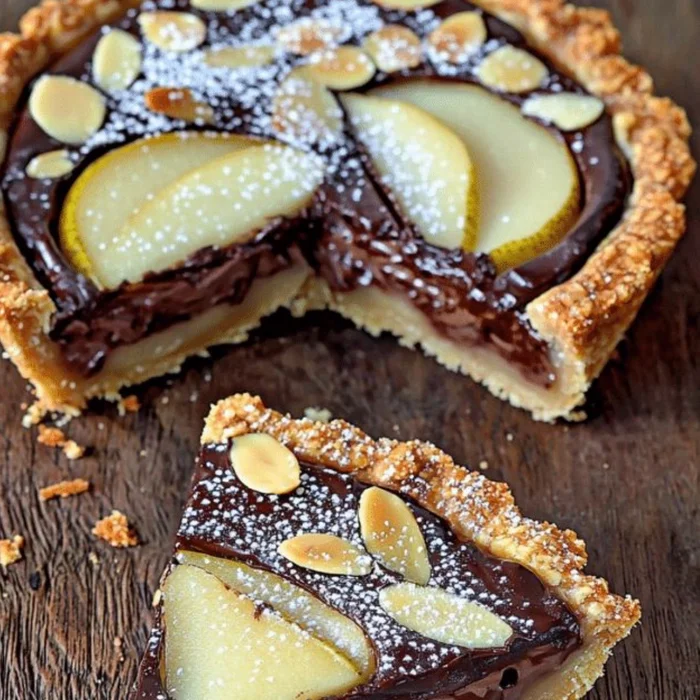 Perenchocoladetaart