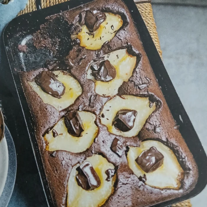 Perentaart met chocolade en mascarpone