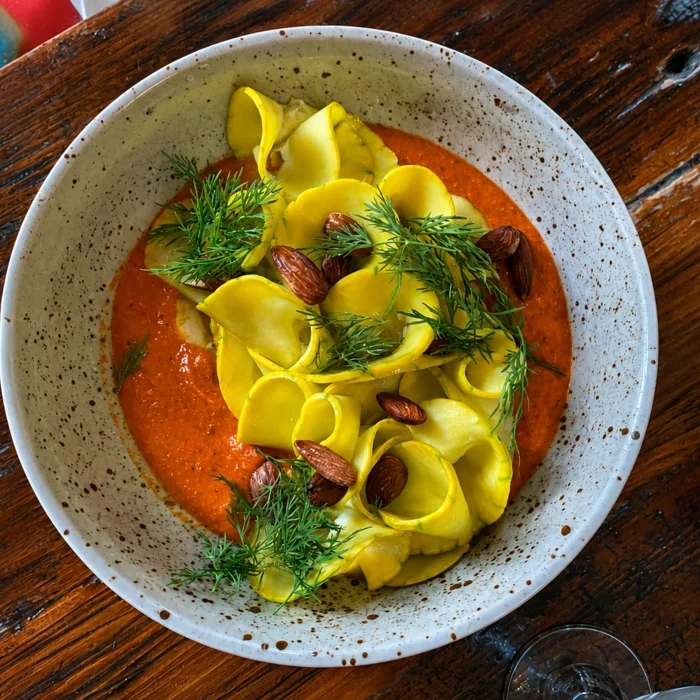 smoked romeso sauce zucchiolo