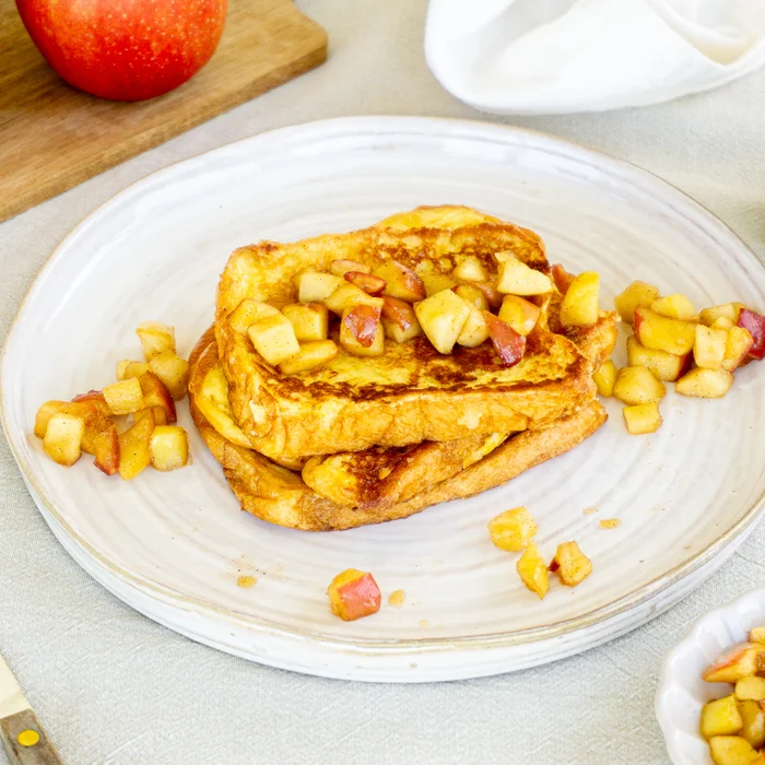 Wentelteefjes met gekarameliseerde appel