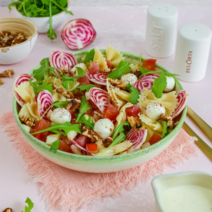 Pastasalade met chioggia biet