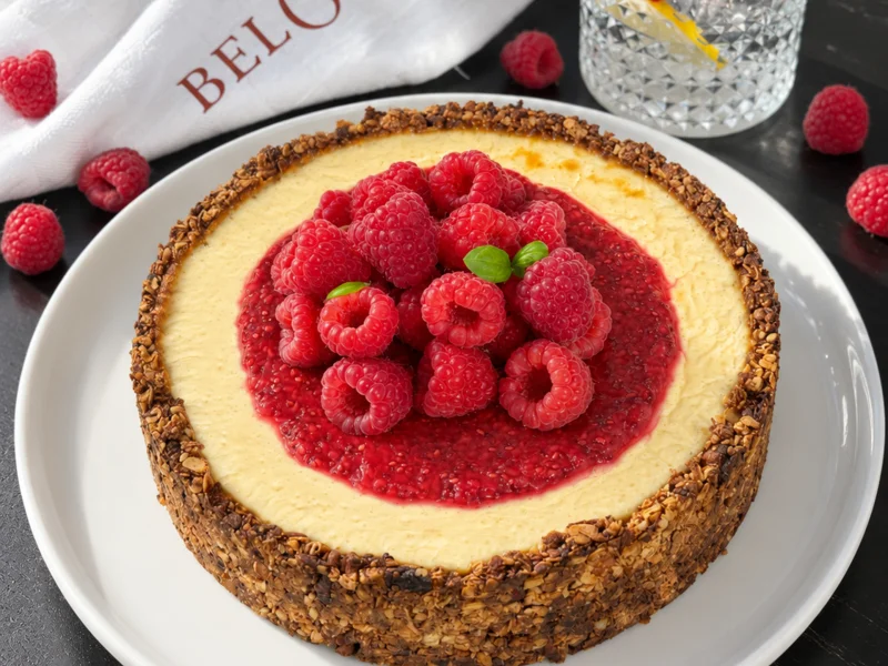 Frambozencheesecake