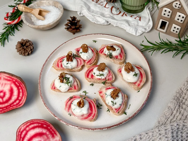 Toast met chioggiabiet