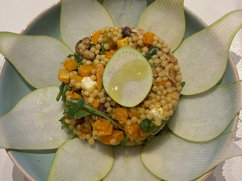 Parelcouscous met peer