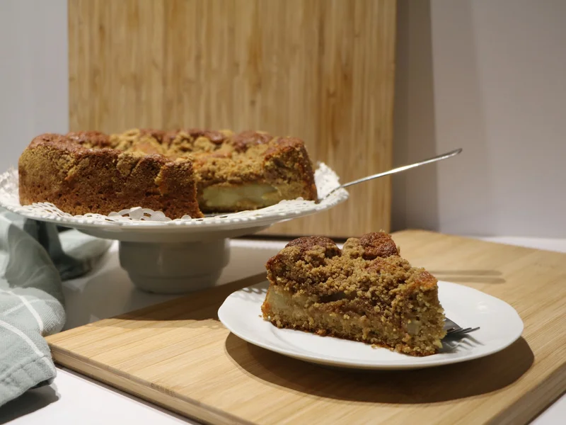 Perencake met speculaas