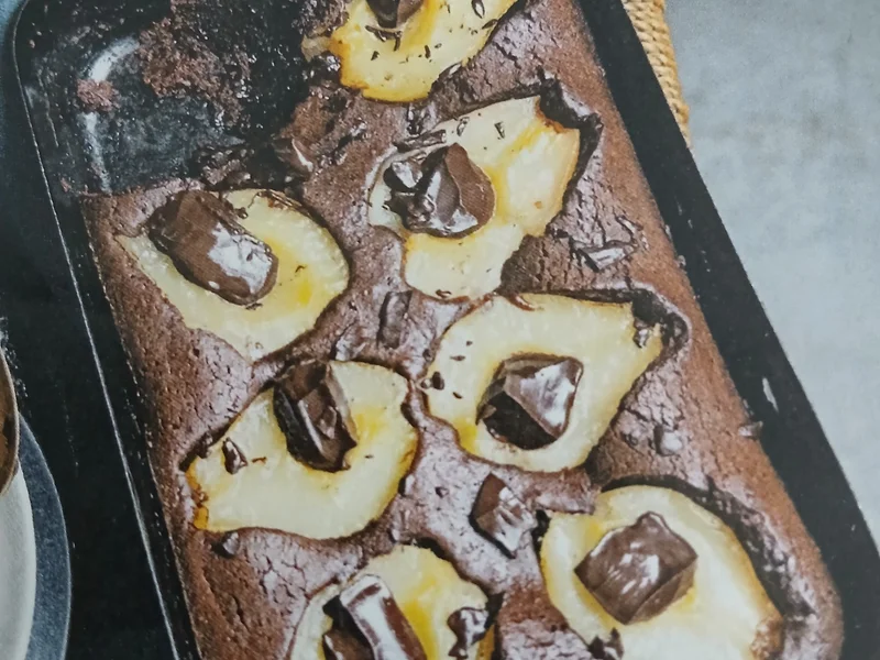 Perentaart met chocolade en mascarpone